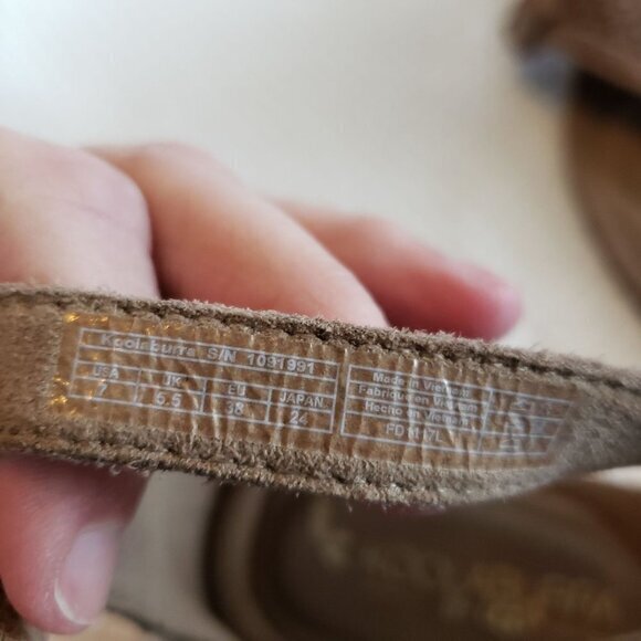 UGG Koolaburra Briona Leather Wedge Womens Shoes Size 7 Tan Pre-Owned‎ - Picture 8 of 14